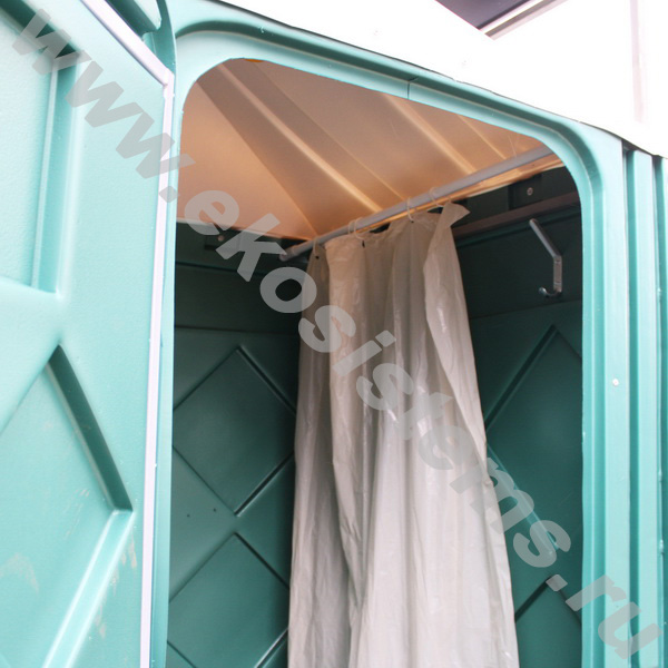 картинка Мобильная душевая кабина Эконом зеленая, бак 200 л. с водонагревателем от магазина Одежда+