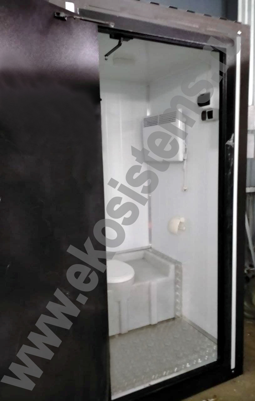 картинка Теплая туалетная кабина Арктика-1220х1280х2300 с пластиковым, литым умывальником 30 л. от магазина Одежда+