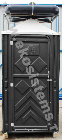 картинка Мобильная душевая кабина Эконом черная, бак 200 л. с водонагревателем от магазина Одежда+